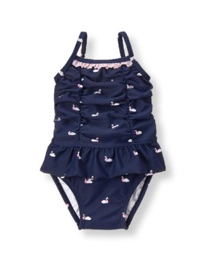 Janie and Jack swan swimsuit