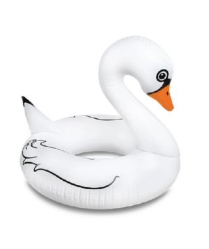 Swan inflatable pool floaty