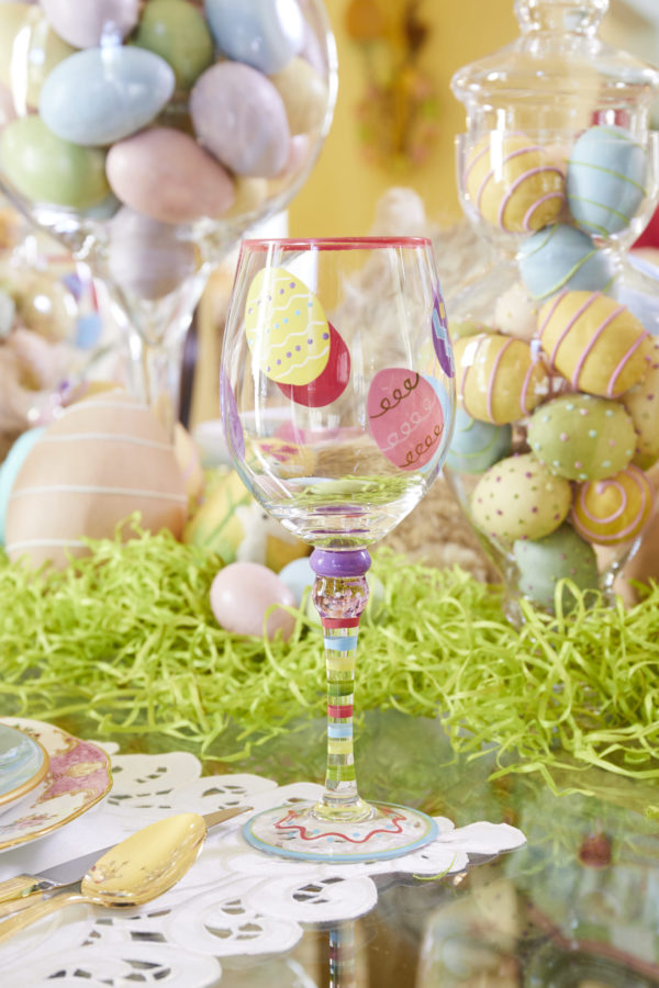 Easter, easter decor, dining decor, easter cup
