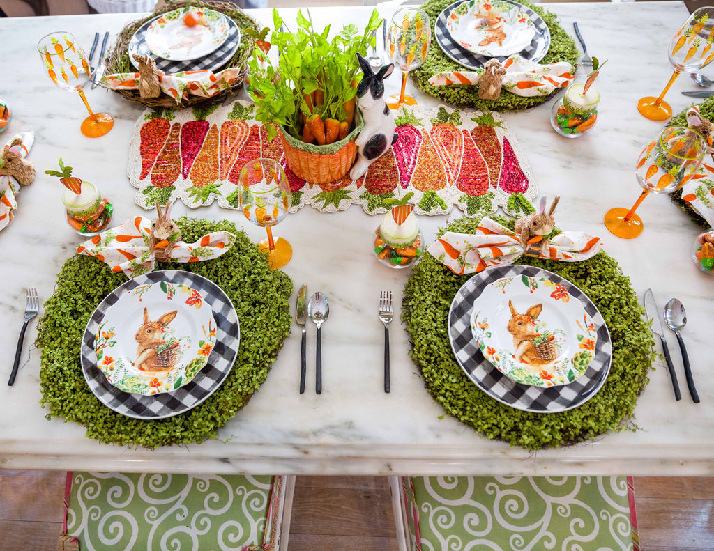 Turtle Creek Lane home decor blog reveals her Easter tablescape