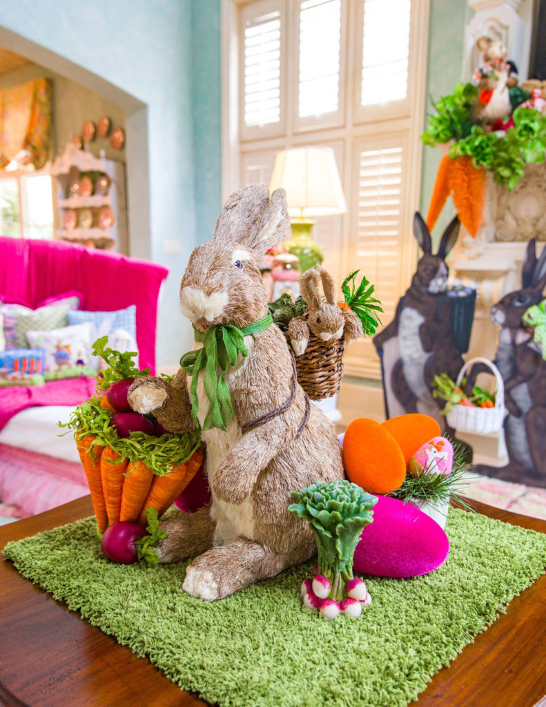 Easter home decor by interior decorator Turtle Creek Lane