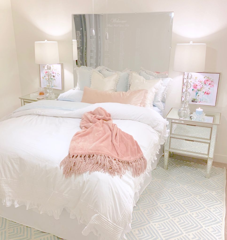 Spring bedroom designed and decorated by Turtle Creek Lane lifestyle and home blogger! See the full home at turtlecreeklane.com!